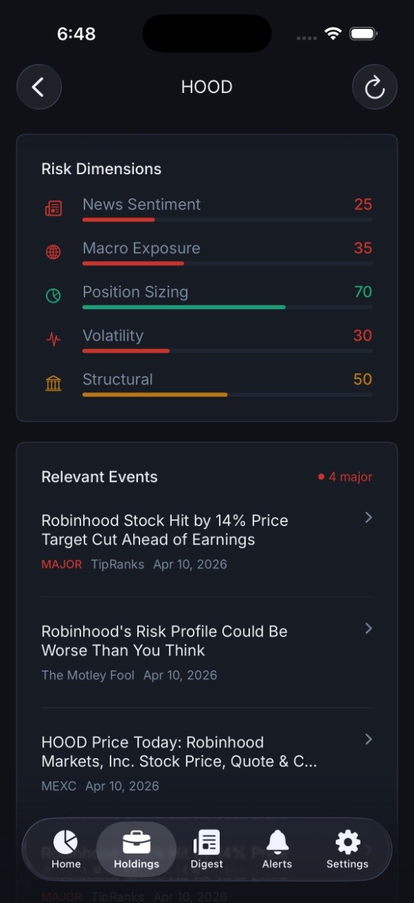 Risk dimensions